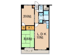 黒川ターミナルハイツの物件間取画像